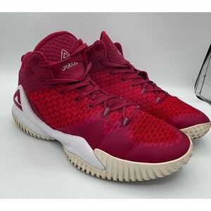 Peak Basketball Shoes Red White Men's Size 11 High Top Athletic Sneakers Outdoor